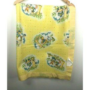 Vintage Esmond Polyester Satin Trim Baby Blanket